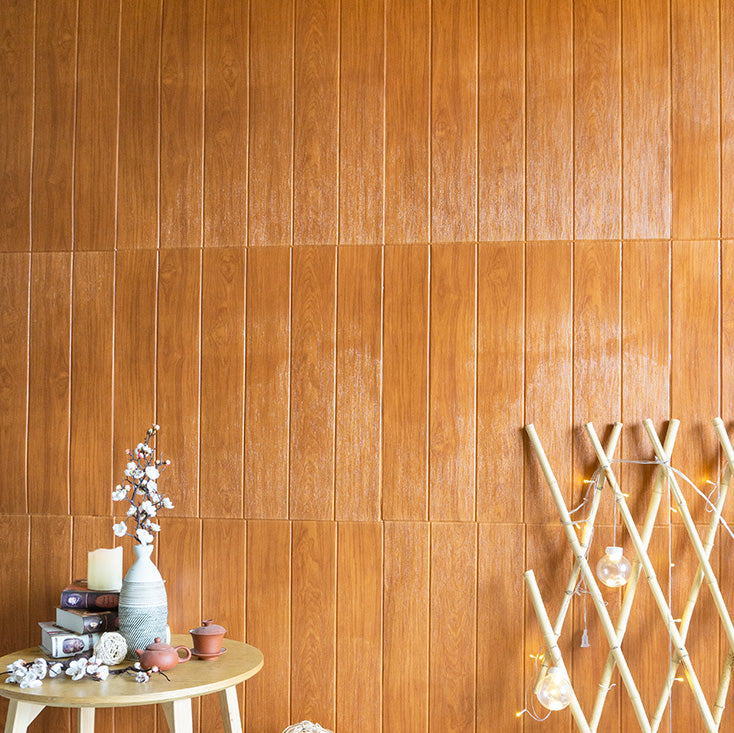 Avtoit | Modern Tin Back Panel Smooth Thickened Wall Ceiling Wood Grain Design