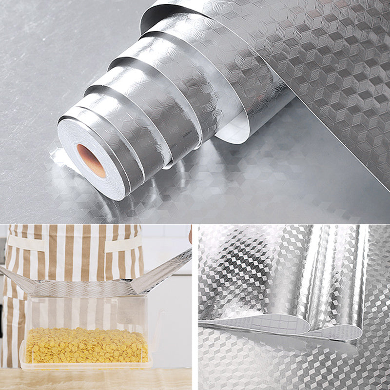 Avtoit | Modern Kitchen Backsplash Wallpaper Plaid Print Peel and Stick Backsplash Tile