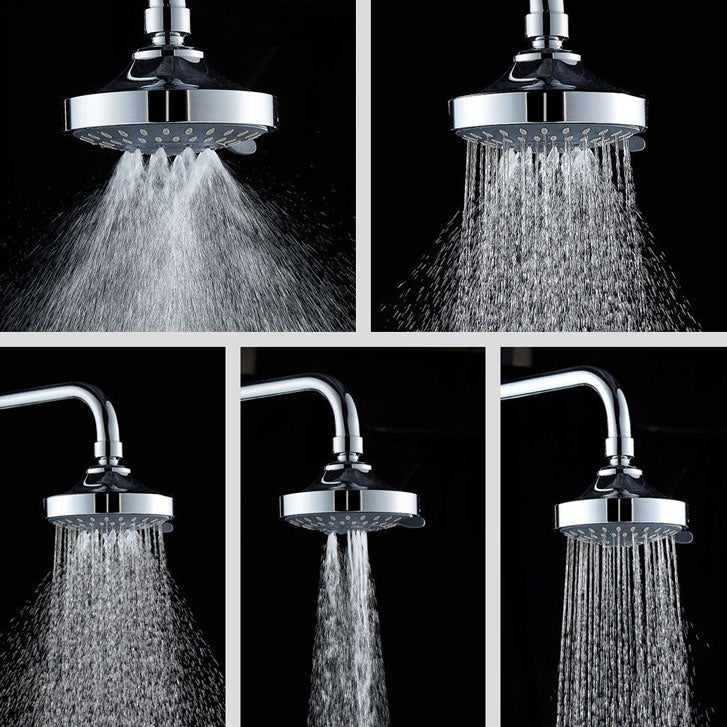 Avtoit | Modern Standard 5 Settings Shower Head Round Metal Adjustable Spray Pattern Shower Head