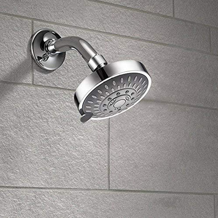Avtoit | Modern Standard 5 Settings Shower Head Round Metal Adjustable Spray Pattern Shower Head