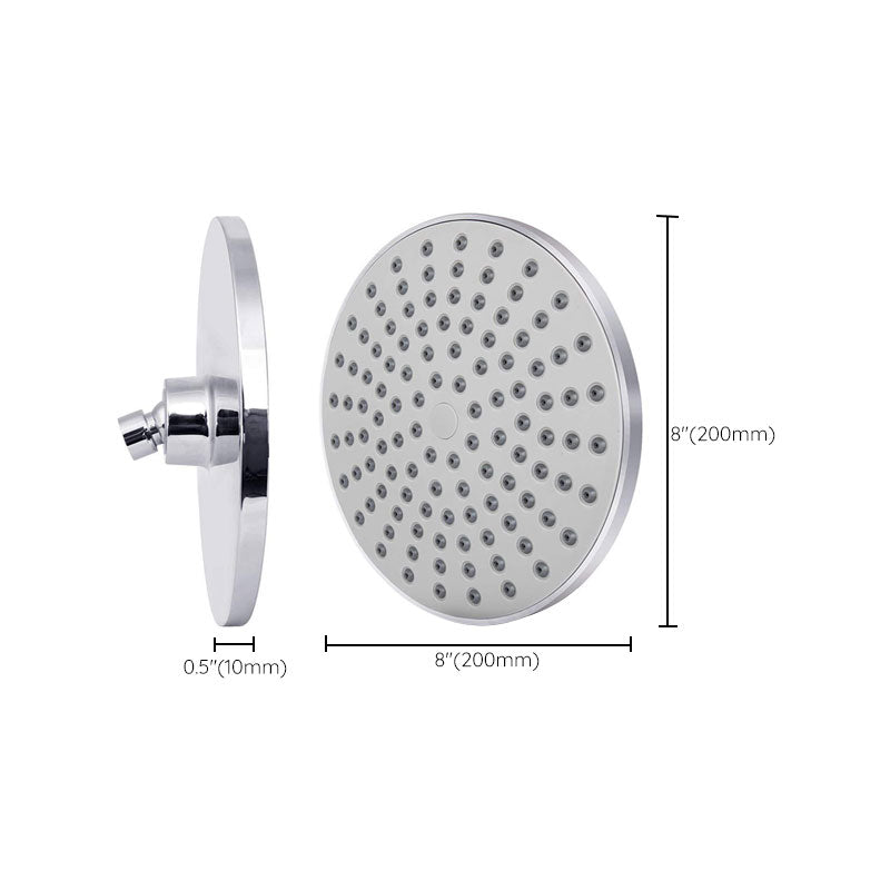 Avtoit | Contemporary Fest Shower Head Round Shower Head Combo in Silver