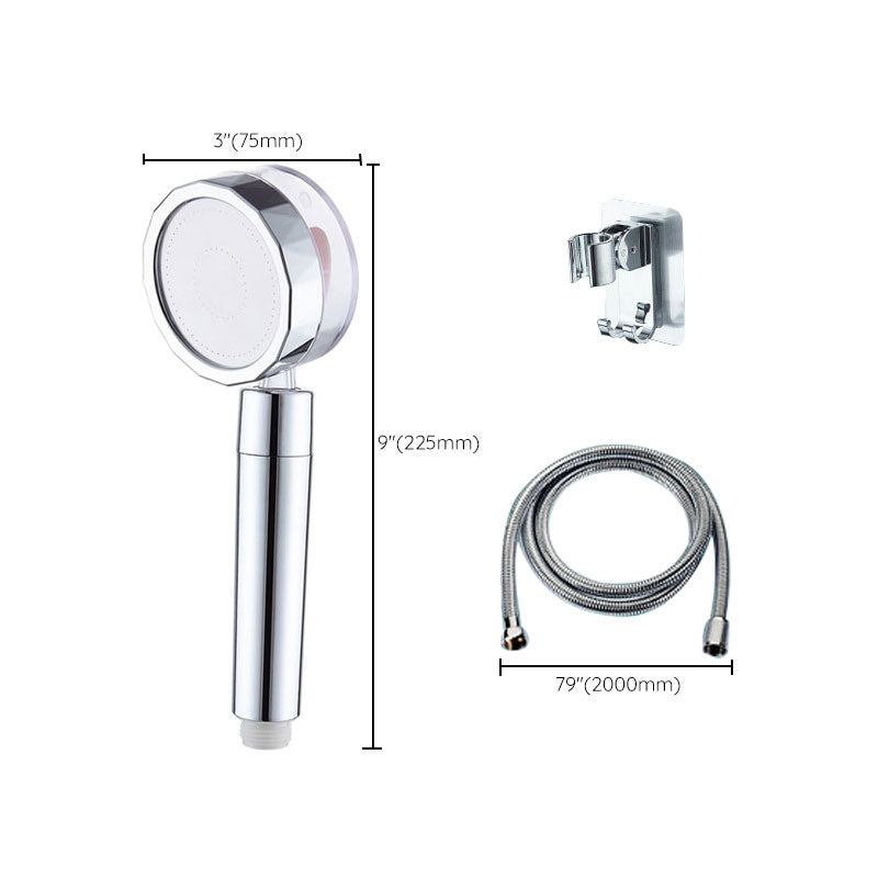 Avtoit | Contemporary Shower Head Combination Handheld Shower Plastic Wall Mounted Silver Shower Head