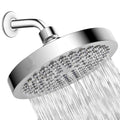 Avtoit | Contemporary Fixed Shower Head Round Metal Spray Head in Silver