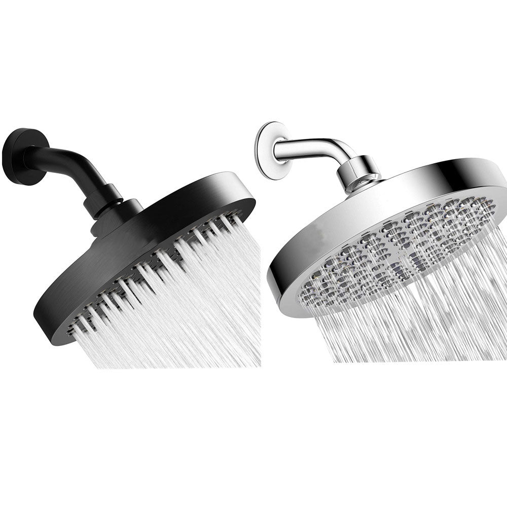 Avtoit | Contemporary Fixed Shower Head Round Metal Spray Head in Silver