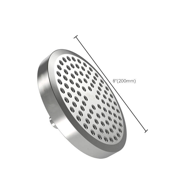 Avtoit | Contemporary Fixed Shower Head Round Metal Spray Head in Silver