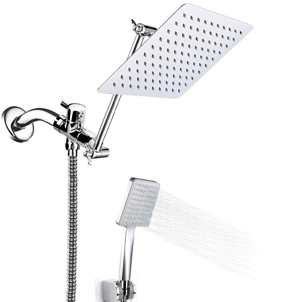 Avtoit | Contemporary Shower Head Combination Polished Stainless Steel Wall-Mounted Shower Head