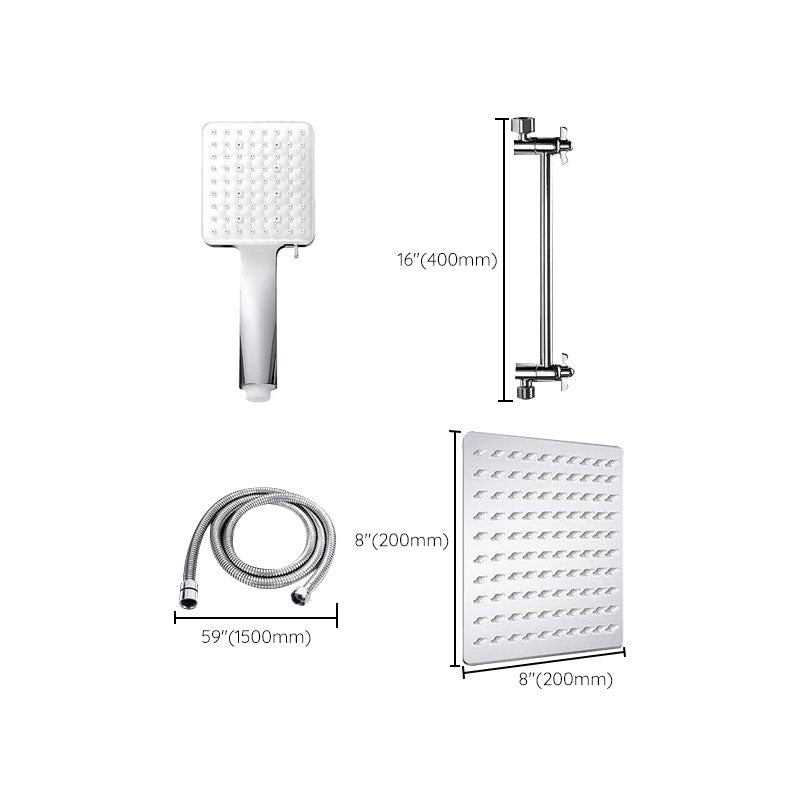 Avtoit | Contemporary Shower Head Combination Polished Stainless Steel Wall-Mounted Shower Head