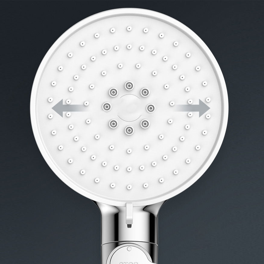 Avtoit | Contemporary Hand Shower Round Shower Head Combo in Silver