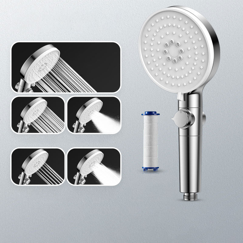 Avtoit | Contemporary Hand Shower Round Shower Head Combo in Silver