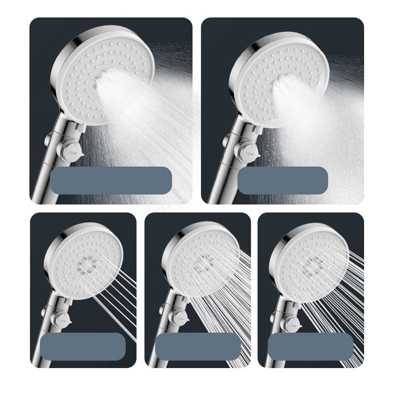 Avtoit | Contemporary Hand Shower Round Shower Head Combo in Silver