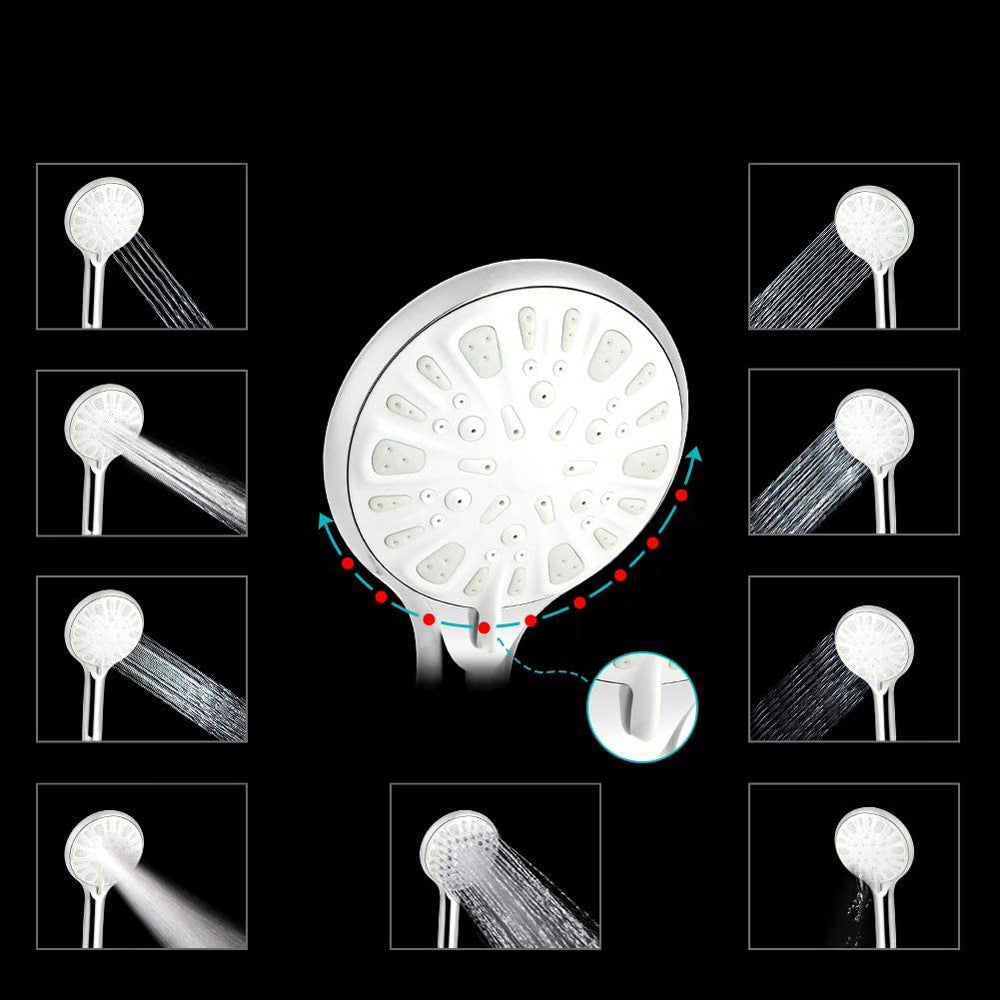 Avtoit | Modern Dual Shower Head Square High Arc Shower Head in Silver