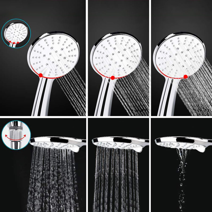 Avtoit | Modern Dual Shower Head Square High Arc Shower Head in Silver