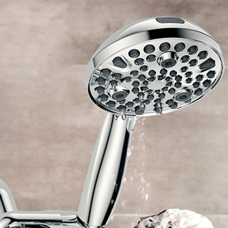 Avtoit | Contemporary Shower Combination Adjustable Shower Head Chrome Ceiling Mounted Round Shower Head