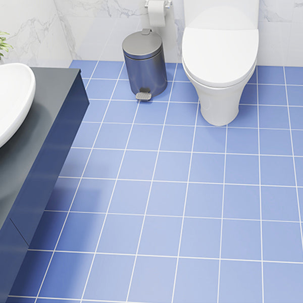 Avtoit | Modern Vinyl Planks Peel and Stick Grid Print PVC Flooring for the Bathroom