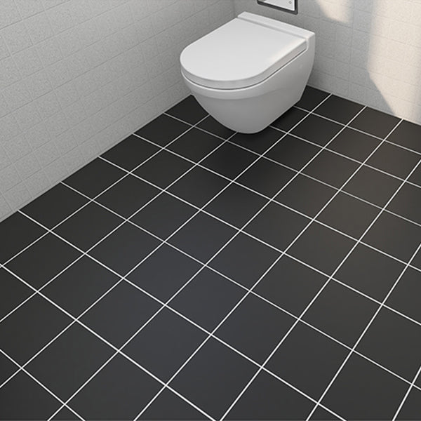 Avtoit | Modern Vinyl Planks Peel and Stick Grid Print PVC Flooring for the Bathroom