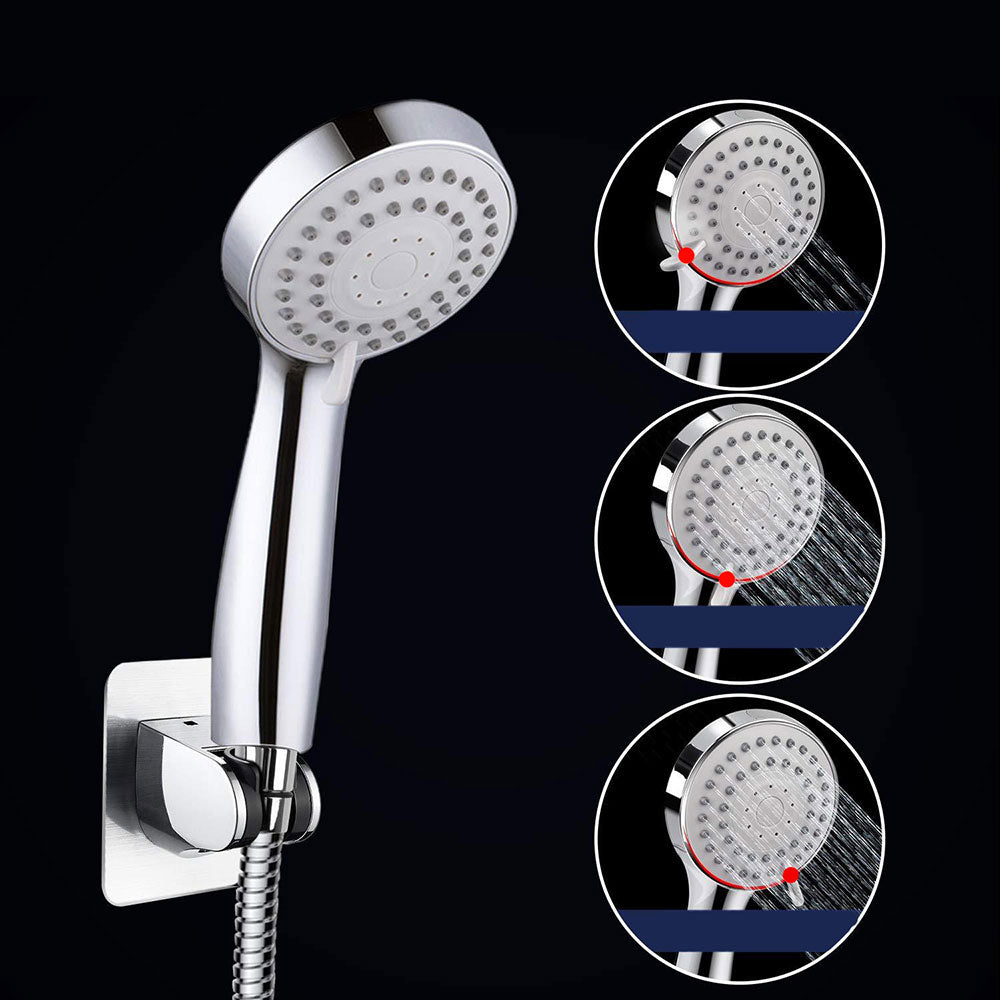 Avtoit | Modern Standard Shower Set Double Round Metal Adjustable Spray Pattern Shower Head