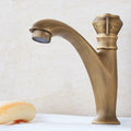 Avtoit | Brass farmhouse sink faucet single-hole faucet knob handle bathroom faucet