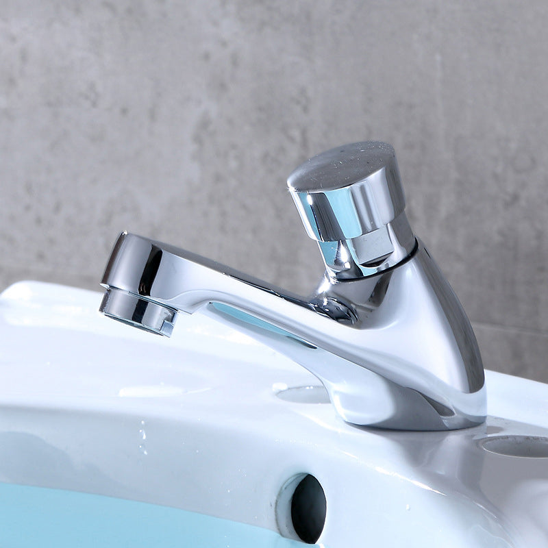 Avtoit | Modern sink faucet with brass knob handle, low arc, washbasin faucet