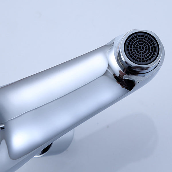 Avtoit | Modern sink faucet with brass knob handle, low arc, washbasin faucet