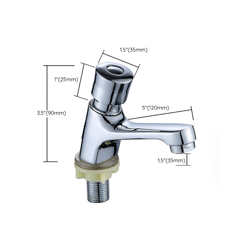 Avtoit | Modern sink faucet with brass knob handle, low arc, washbasin faucet