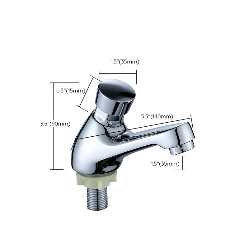 Avtoit | Modern sink faucet with brass knob handle, low arc, washbasin faucet