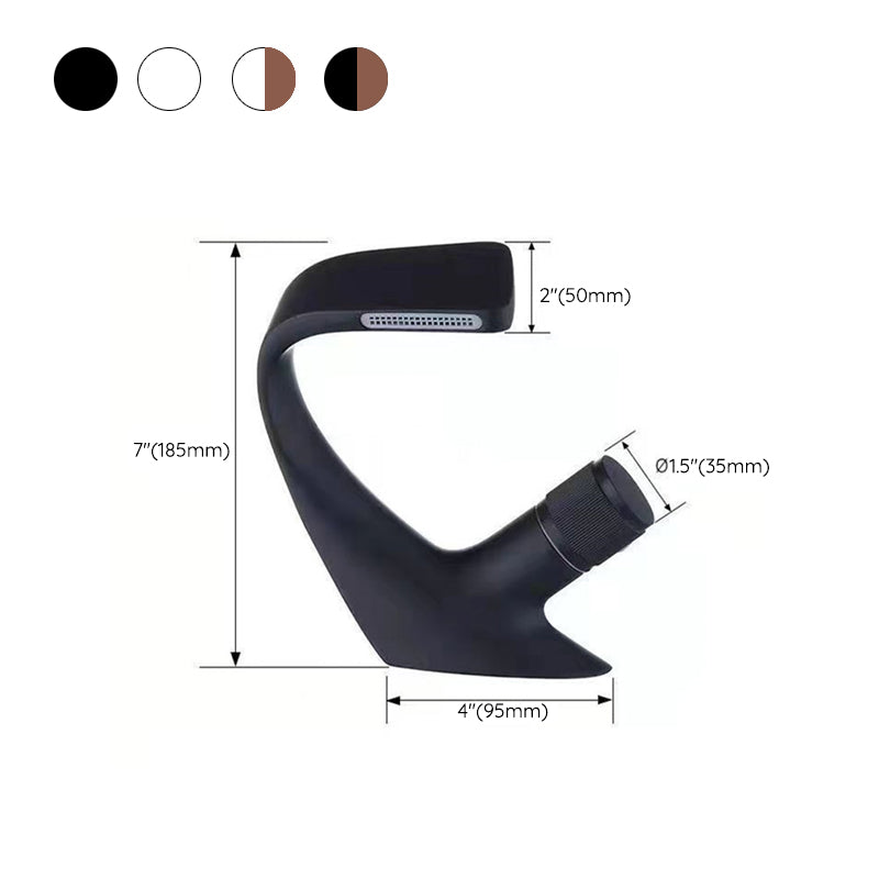 Avtoit | Button Handle Faucet Contemporary Style Faucet with Waterfall Spout