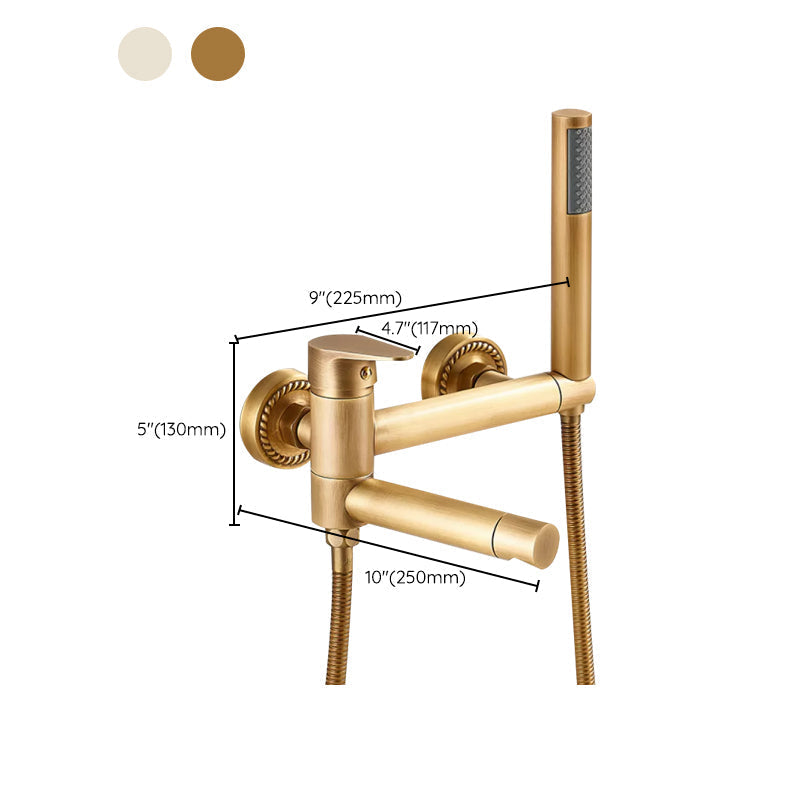 Avtoit | Wall-mounted metal bathtub faucet low arch single lever bathtub faucet trim