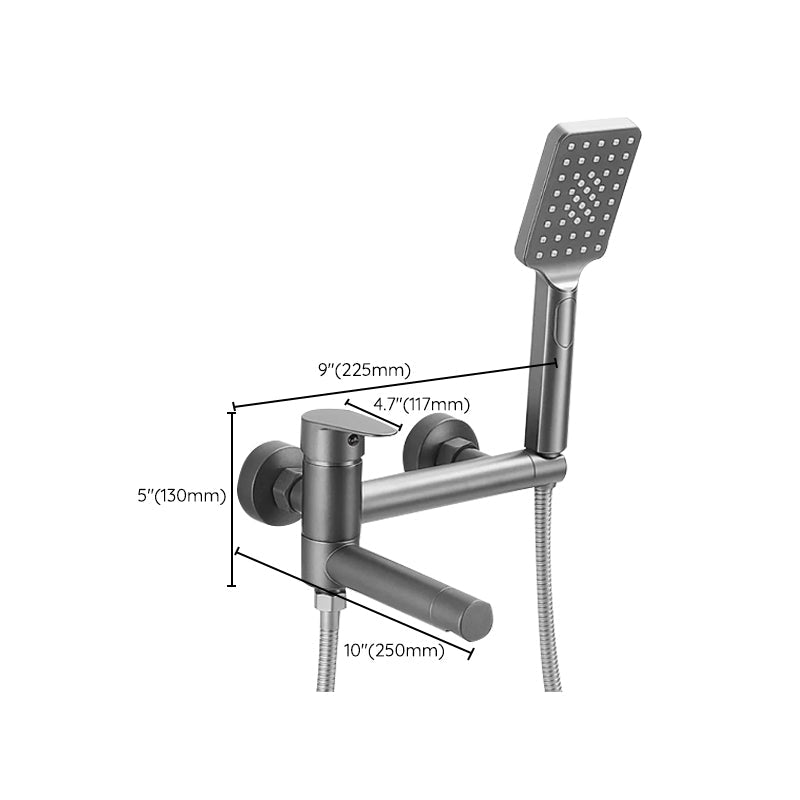 Avtoit | Wall-mounted metal bathtub faucet low arch single lever bathtub faucet trim
