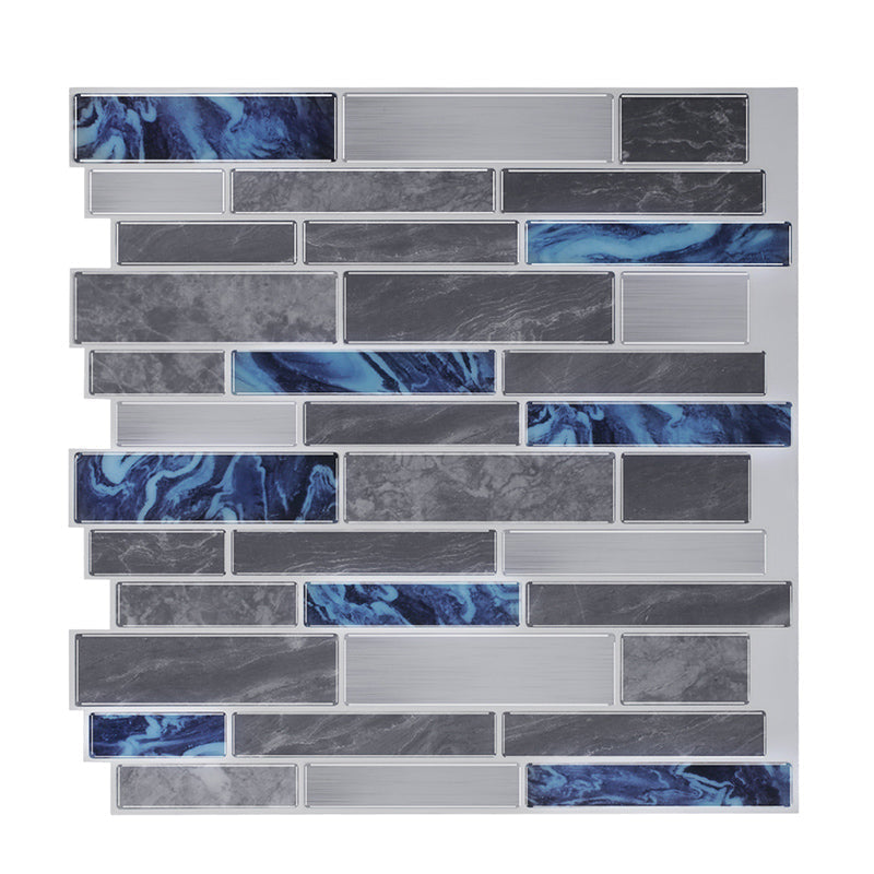 Avtoit | Peel and Stick Wall Tile Rectangle PVC Subway Waterproof Peel & Stick Tile 10-Pack