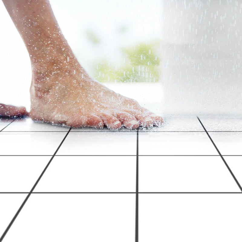 Avtoit | Modern Vinyl Floor Planks Peel & Stick Grid Print PVC Flooring