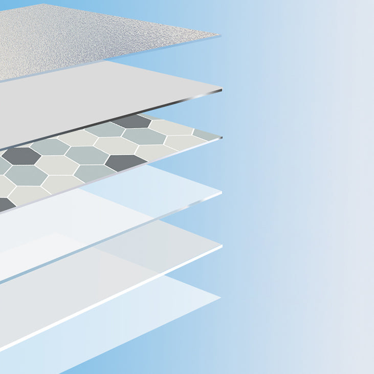 Avtoit | Modern Vinyl Floor Planks Peel & Stick Grid Print PVC Flooring