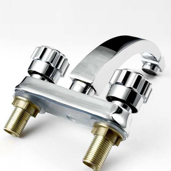 Avtoit | Modern Style Vessel Faucet Copper Knob Handle Low Arc Vessel Faucet