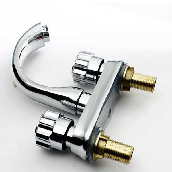 Avtoit | Modern Style Vessel Faucet Copper Knob Handle Low Arc Vessel Faucet