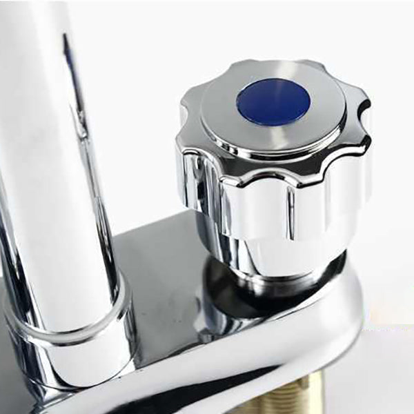 Avtoit | Modern Style Vessel Faucet Copper Knob Handle Low Arc Vessel Faucet