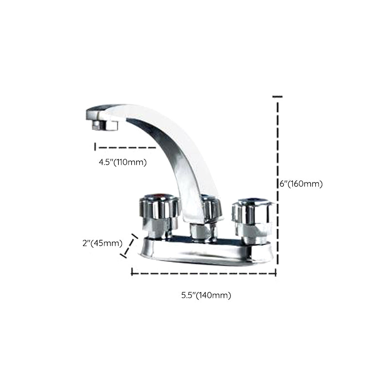 Avtoit | Modern Style Vessel Faucet Copper Knob Handle Low Arc Vessel Faucet