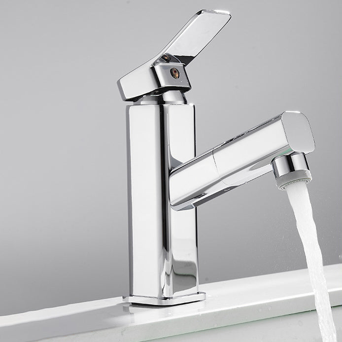Avtoit | Luxury Extendable Basin Faucet Cubic Low Arc Vanity Faucet