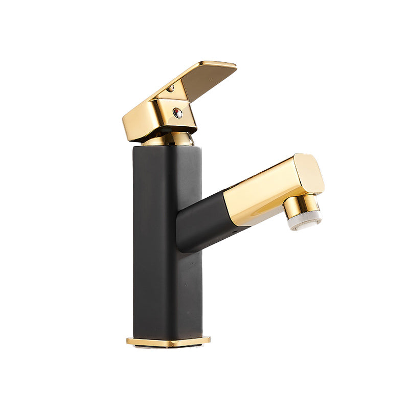 Avtoit | Luxury Extendable Basin Faucet Cubic Low Arc Vanity Faucet