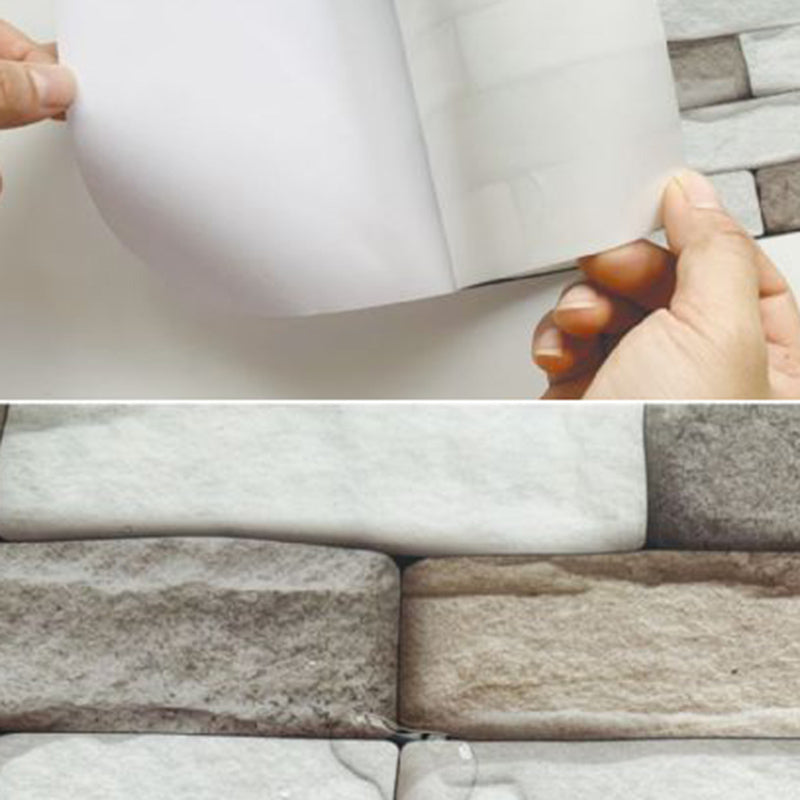 Avtoit | PVC Peel & Stick Tile Kitchen waterproof splash guard Peel and Stick Wall Tile Set of 18