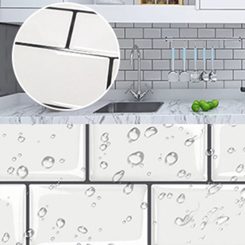 Avtoit | Polygon Metal Peel and Stick Back Wall Tile PVC Peel and Stick Tile for the Kitchen
