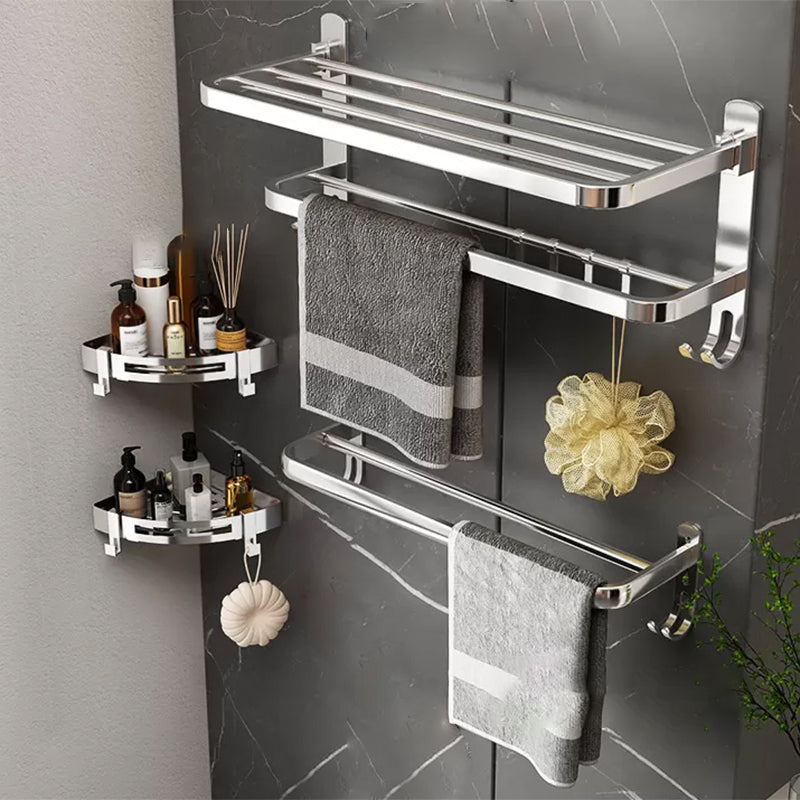 Avtoit | Contemporary Chrome Bathroom Hardware Set Polished Chrome Bathroom Set Made of Stainless Steel