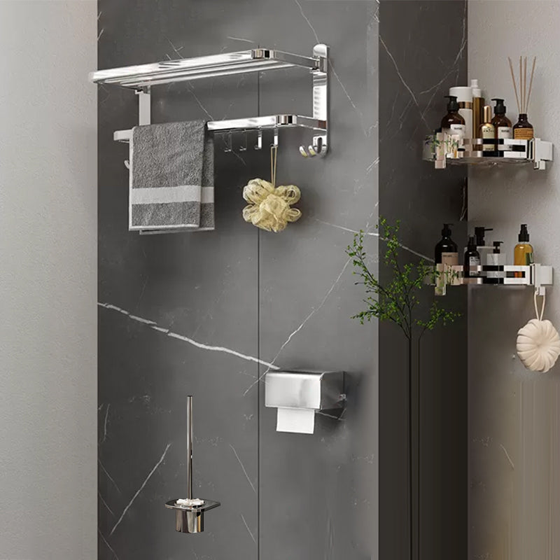 Avtoit | Contemporary Chrome Bathroom Hardware Set Polished Chrome Bathroom Set Made of Stainless Steel