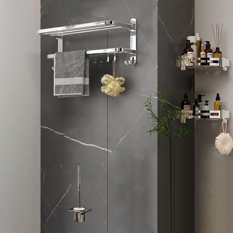 Avtoit | Contemporary Chrome Bathroom Hardware Set Polished Chrome Bathroom Set Made of Stainless Steel