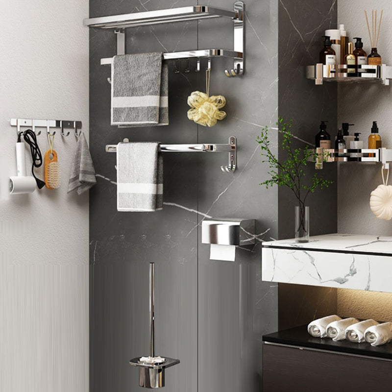 Avtoit | Contemporary Chrome Bathroom Hardware Set Polished Chrome Bathroom Set Made of Stainless Steel