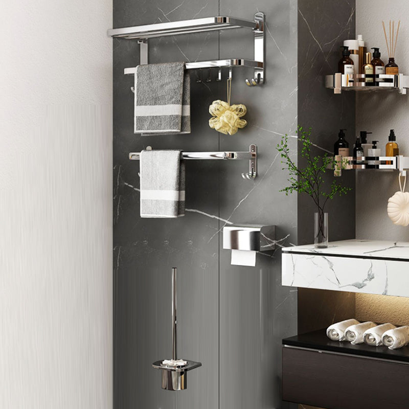 Avtoit | Contemporary Chrome Bathroom Hardware Set Polished Chrome Bathroom Set Made of Stainless Steel