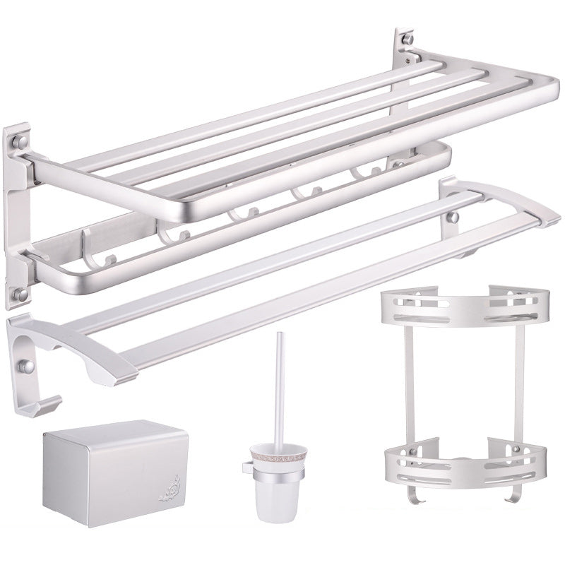 Avtoit | Modern 5-piece bathroom accessory set with triangular bath shelf