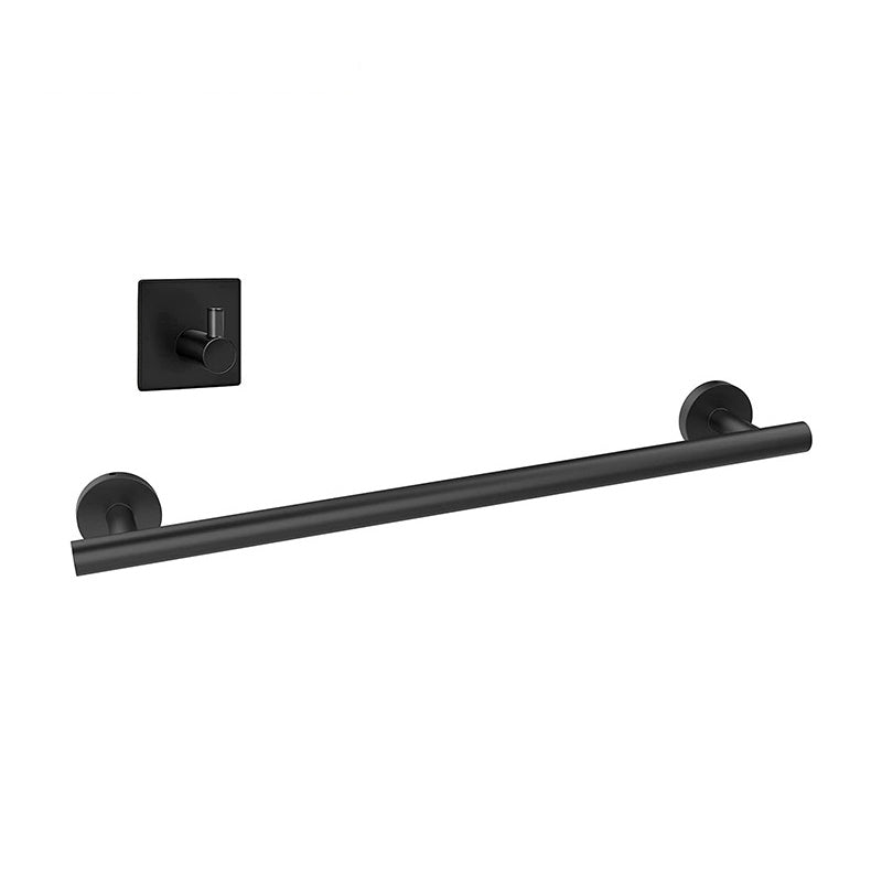Avtoit | Matt Black Bathroom Accessory Set Stainless Steel Towel Bar/Paper Holder/Bath Towel Hook