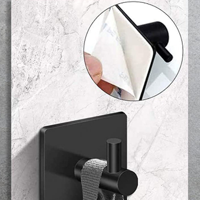 Avtoit | Matt Black Bathroom Accessory Set Stainless Steel Towel Bar/Paper Holder/Bath Towel Hook
