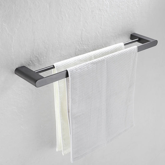 Avtoit | 5-piece modern bathroom accessory set made of stainless steel with towel bar/robe hooks/paper holder