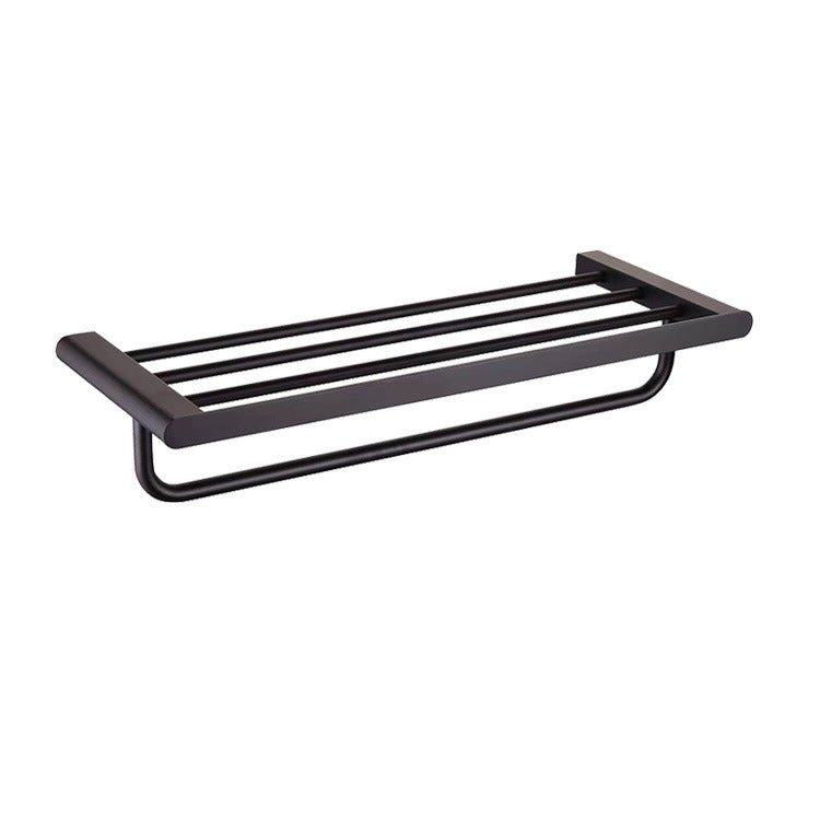 Avtoit | 5-piece modern bathroom accessory set made of stainless steel with towel rail/robe hooks/toilet paper holder