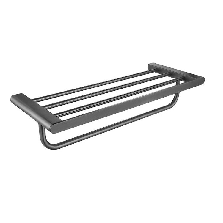Avtoit | 5-piece modern bathroom accessory set made of stainless steel with towel rail/robe hooks/toilet paper holder